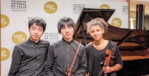 Armana Shiozaki - viool, Isabel Makoba - cello, Haruka Shiozaki - piano